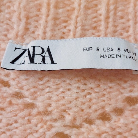 Zara Pink Floral Embroidered Cropped Cardigan - Picture 12 of 16